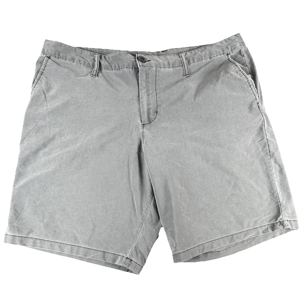 Swisstech Shorts Mens 38 Black Chino Flat Front Stretch 10 Inseam Casual Summer